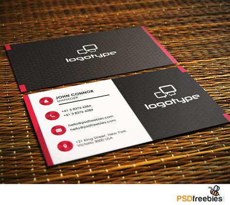 psd freebies business card